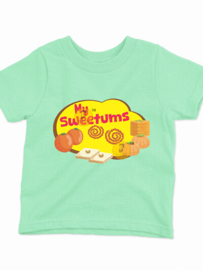Sweetums Mint Kids Round Neck Printed T-Shirts