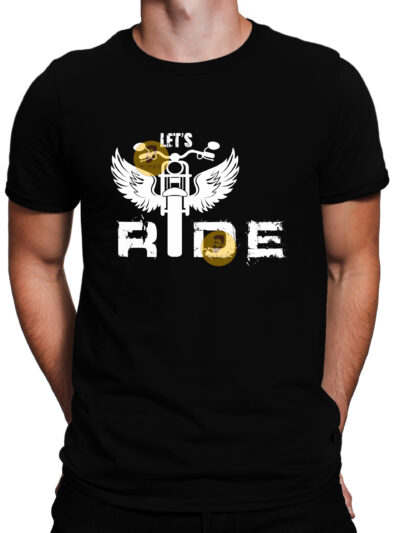 Ride Black Men Round Neck Printed T-Shirts