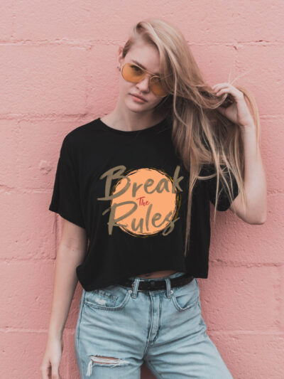 Rules Women Round Neck Printed Tshirt