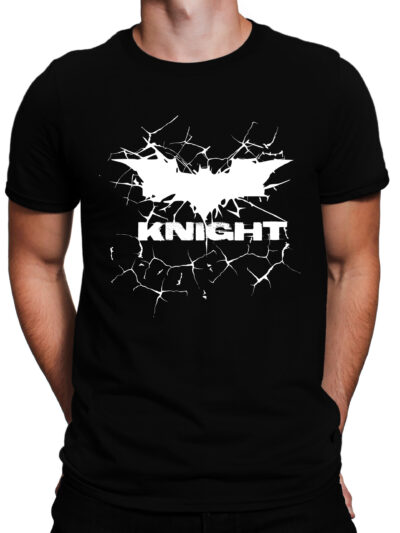 Knight Black Men Round Neck Printed T-Shirts