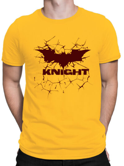 Knight Yellow Men Round Neck Printed T-Shirts