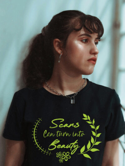 Scars Women Round Neck Printed Tshirt